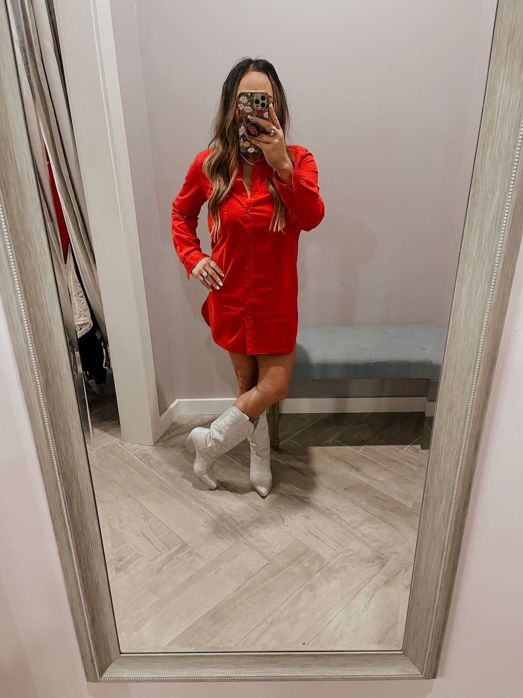 BOBI Poplin DESTINED LongSleeve Top