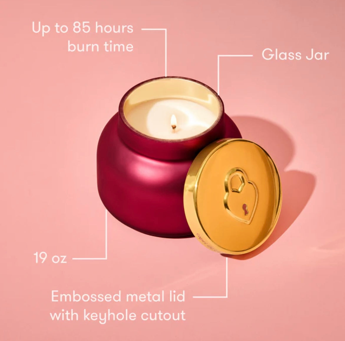 Capri BLUE Volcano Locked in Love Signature Candle 19oz