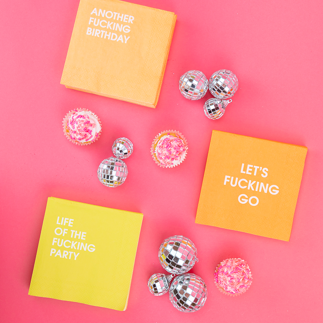 CG Life of the Fucking Party - Colorful Cocktail Napkins