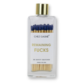 CG Remaining Fucks Matches - Glass Bottle Matchsticks - Blue