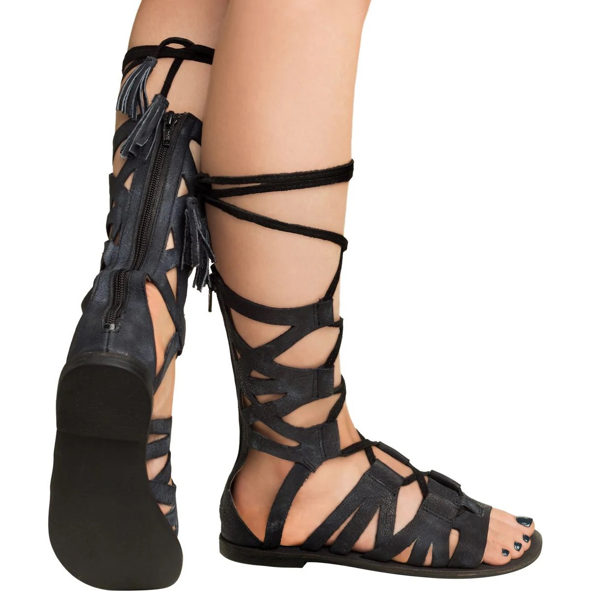 FREE PEOPLE Leather MESA VERDE Gladiator Sandal Shoe