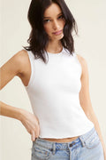 ESSENTIAL RibKnit CrewNeck Knit Top