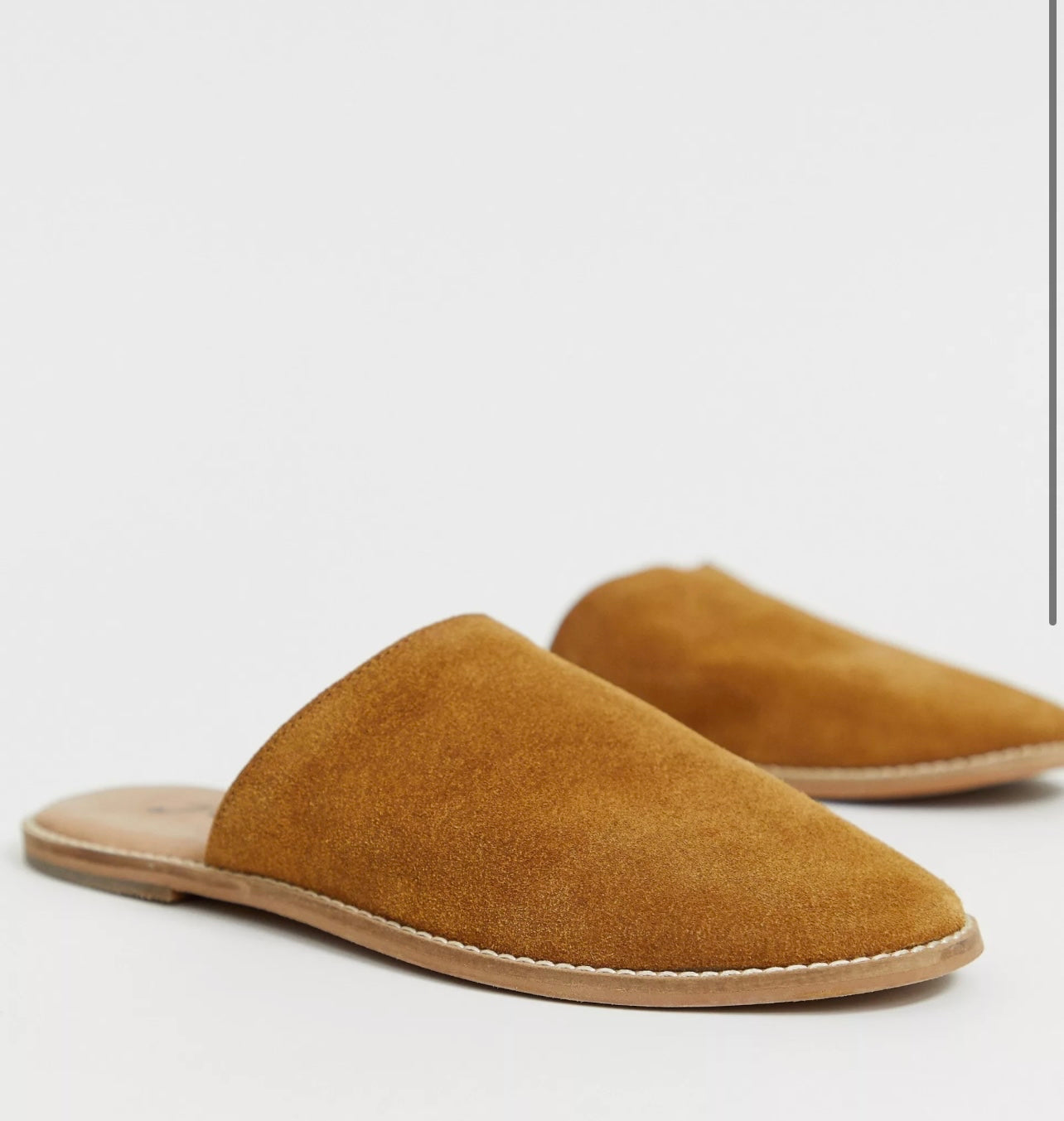 FREE PEOPLE Suede CORONADA Slip On Flat Mule Shoes