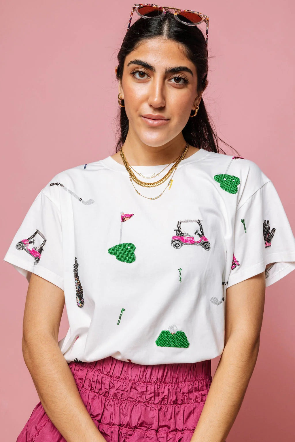 QUEEN OF SPARKLES Scatter GOLF ICON Tee Top