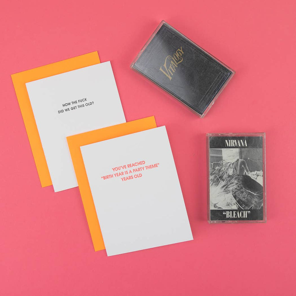 HOW THE FUCK DID WE GET THIS OLD Funny Birthday Card