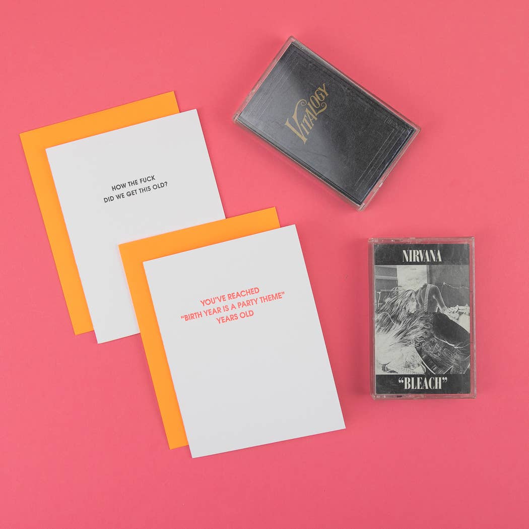 HOW THE FUCK DID WE GET THIS OLD Funny Birthday Card