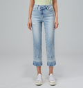 BAYEAS HiRise MORGAN Crossover Straight Leg Jeans