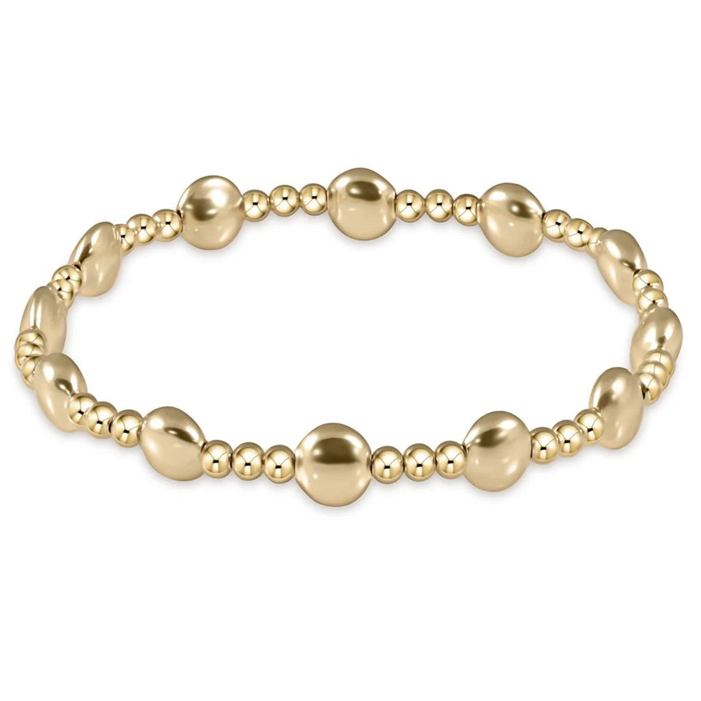 ENEWTON 6mm HONESTY SINCERITY Pattern Bracelet- Gold