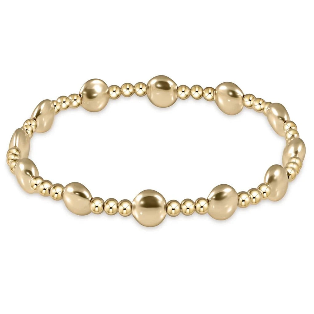 ENEWTON 6mm HONESTY SINCERITY Pattern Bracelet- Gold