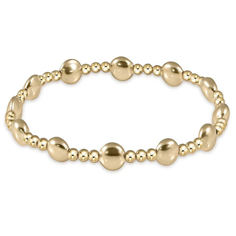 ENEWTON 6mm HONESTY SINCERITY Pattern Bracelet- Gold