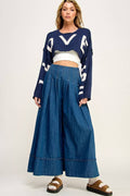 DASHING Denim Palazzo Pant
