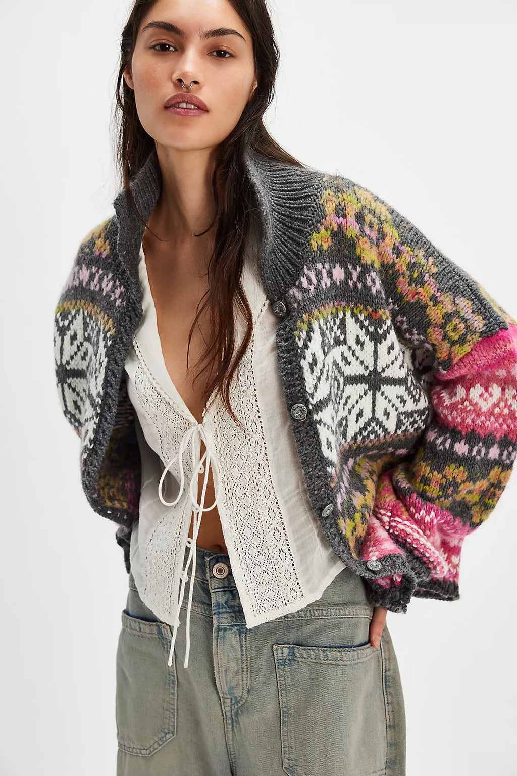FREE PEOPLE Sweater SNOWDRIFTER Cardigan