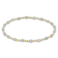 Enewton Gemstone Gold SINCERITY Pattern 3mm Bead Bracelet - AQUAMARINE