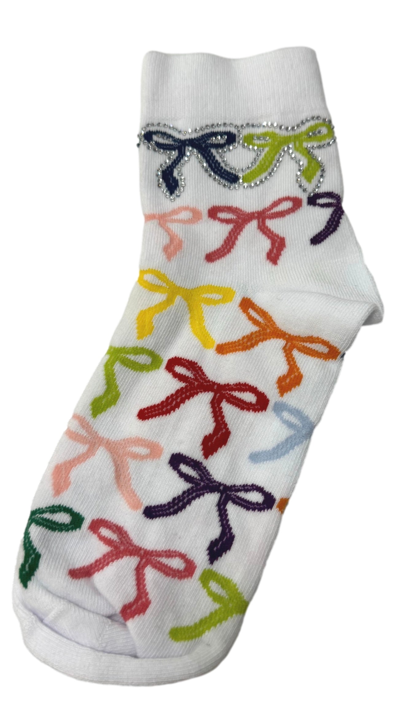 QUEEN OF SPARKLES Sequin BOWS Socks