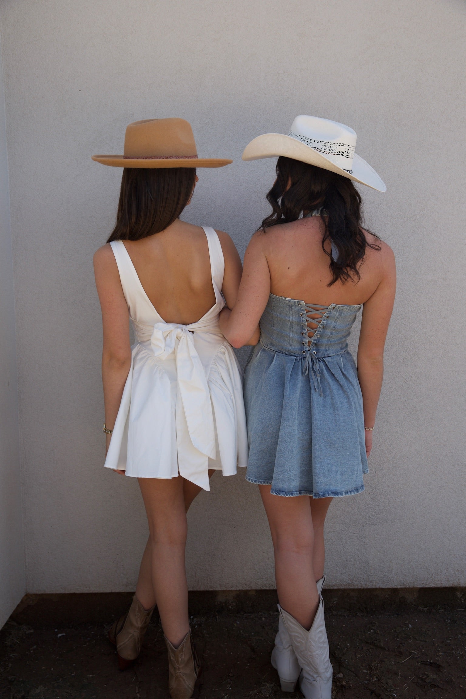 TUMBLEWEED HalterNeck Denim Corset Dress