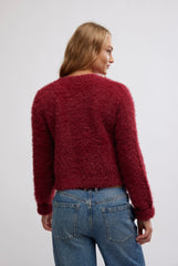 FREE PEOPLE FuzzyKnit CELESTE JewelButton Cardigan