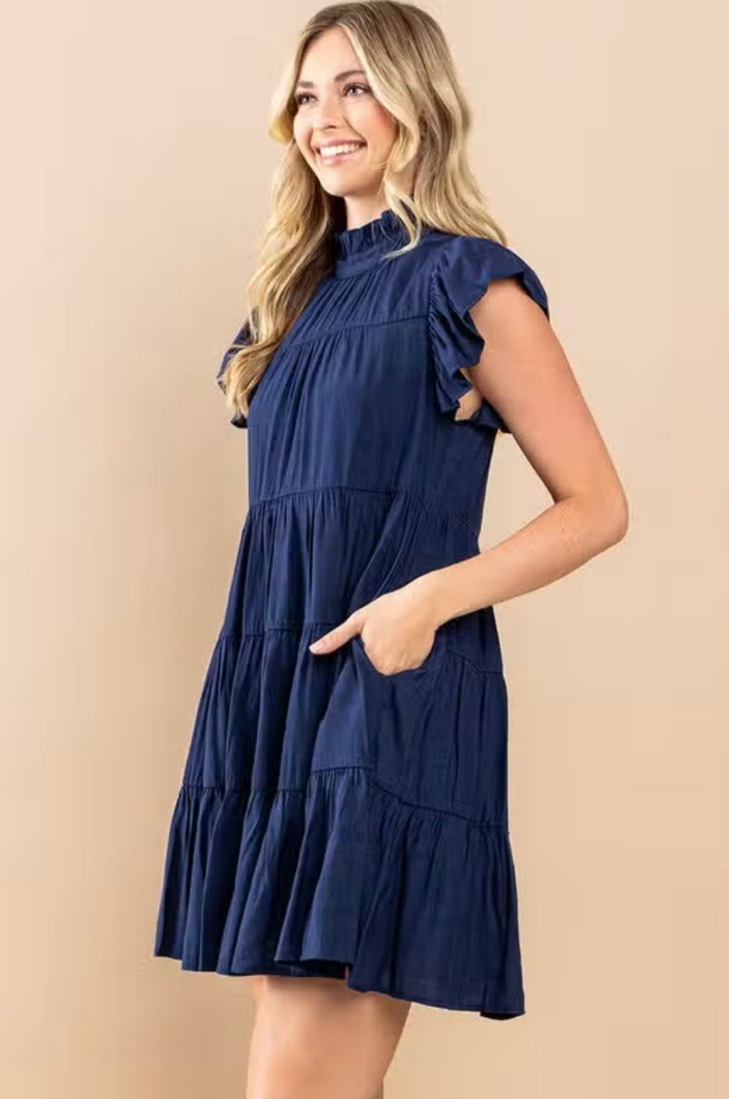 MOVE ALONG Tiered Ruffle Dress