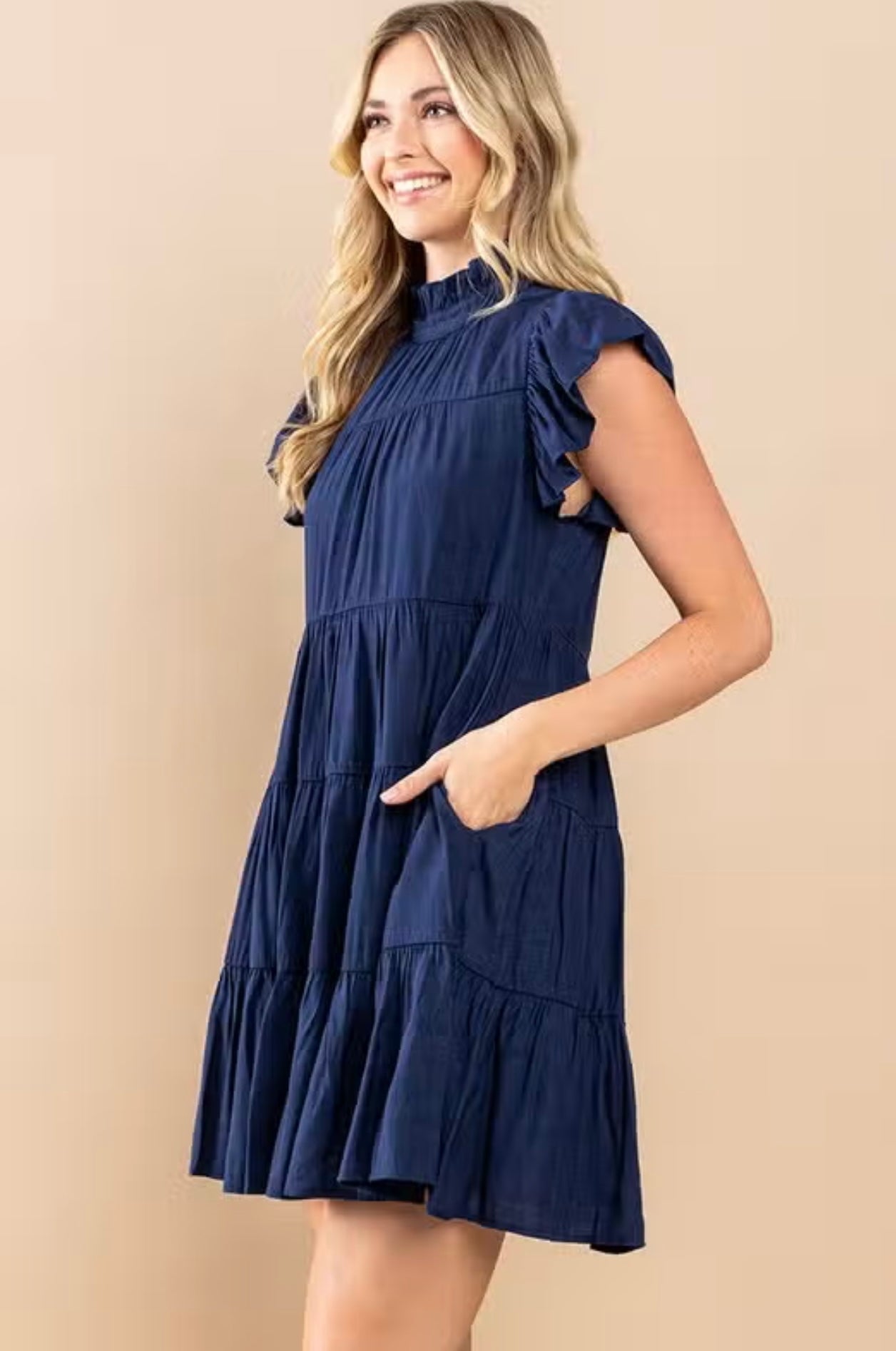 MOVE ALONG Tiered Ruffle Dress