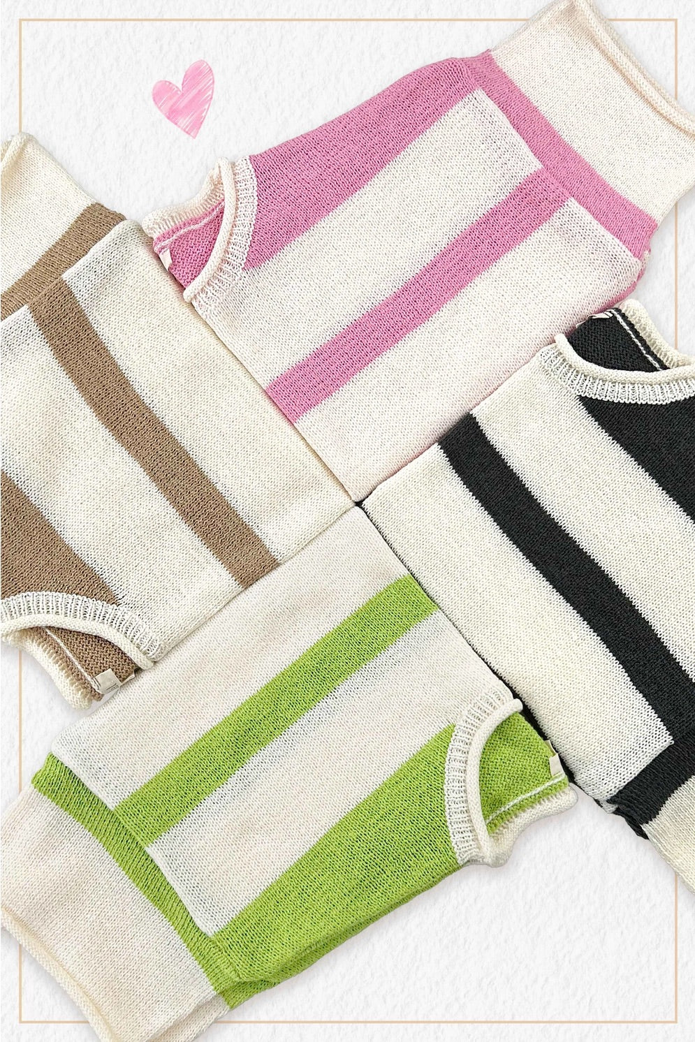 FLIGHT Stripe Boxy Knit Top