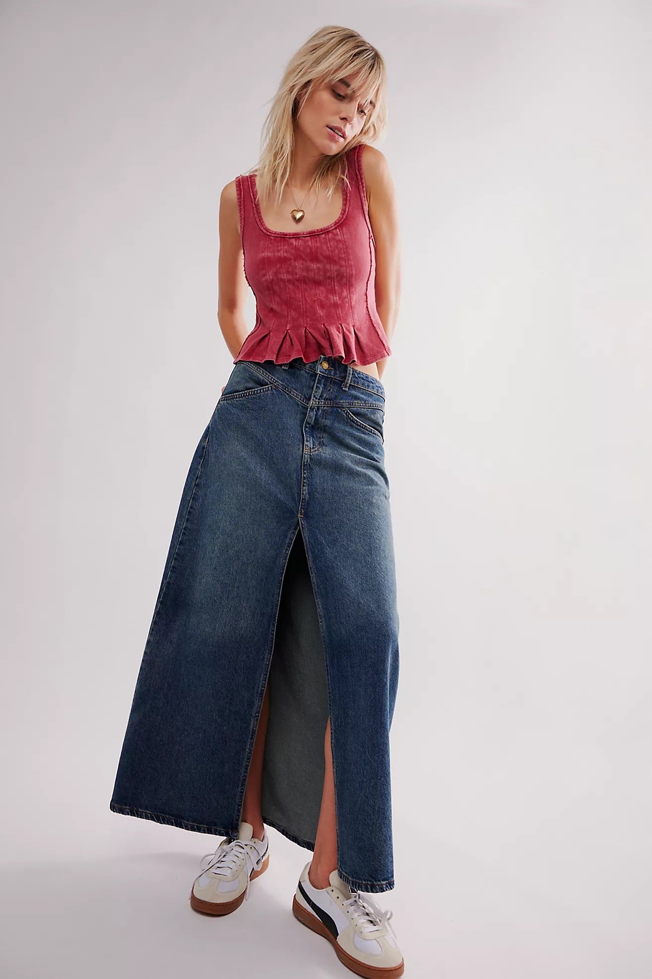 FREE PEOPLE Mineral Wash ROLLER Tank Top