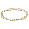 ENEWTON Classic JOY Pattern 6mm Bead Bracelet - Mixed Metal