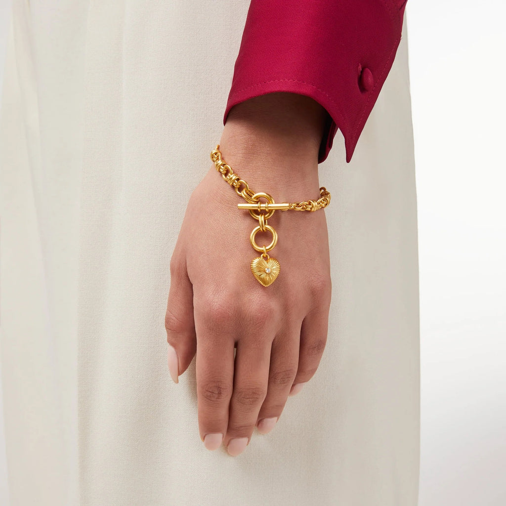 JULIE VOS Gold ESME Heart Bracelet