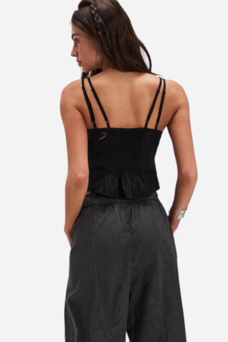 FREE PEOPLE Sweet SAMMI Eyelet Top