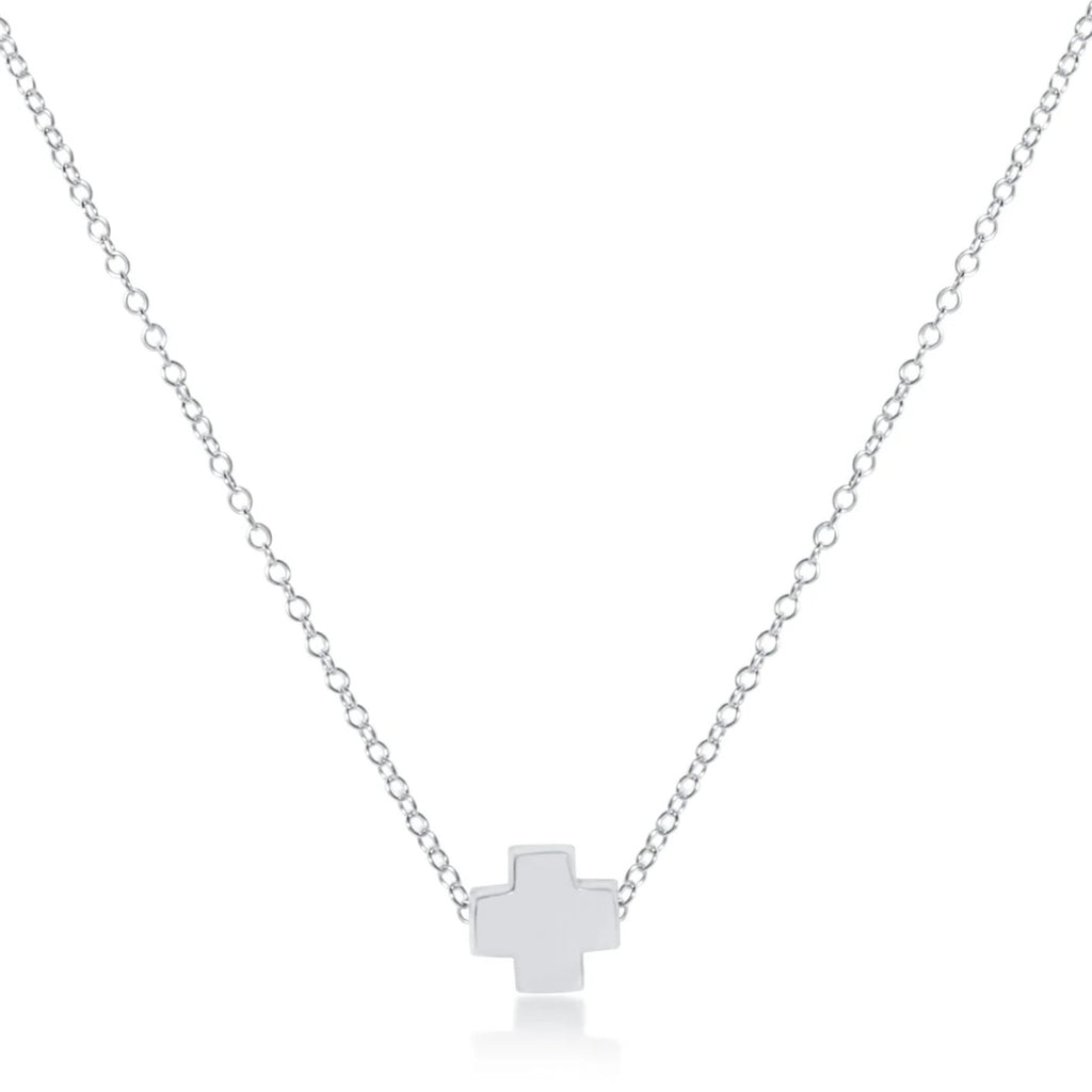 ENewton 16" SIGNATURE CROSS Sterling Silver Necklace