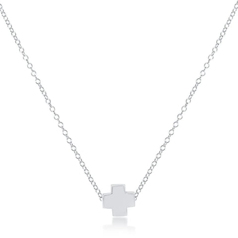 ENewton 16" SIGNATURE CROSS Sterling Silver Necklace