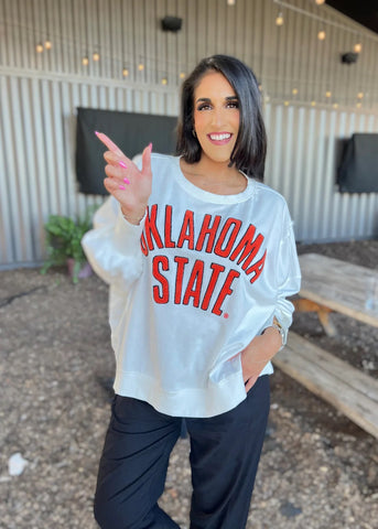 STADIUM Chenille OKLAHOMA STATE Sweatshirt