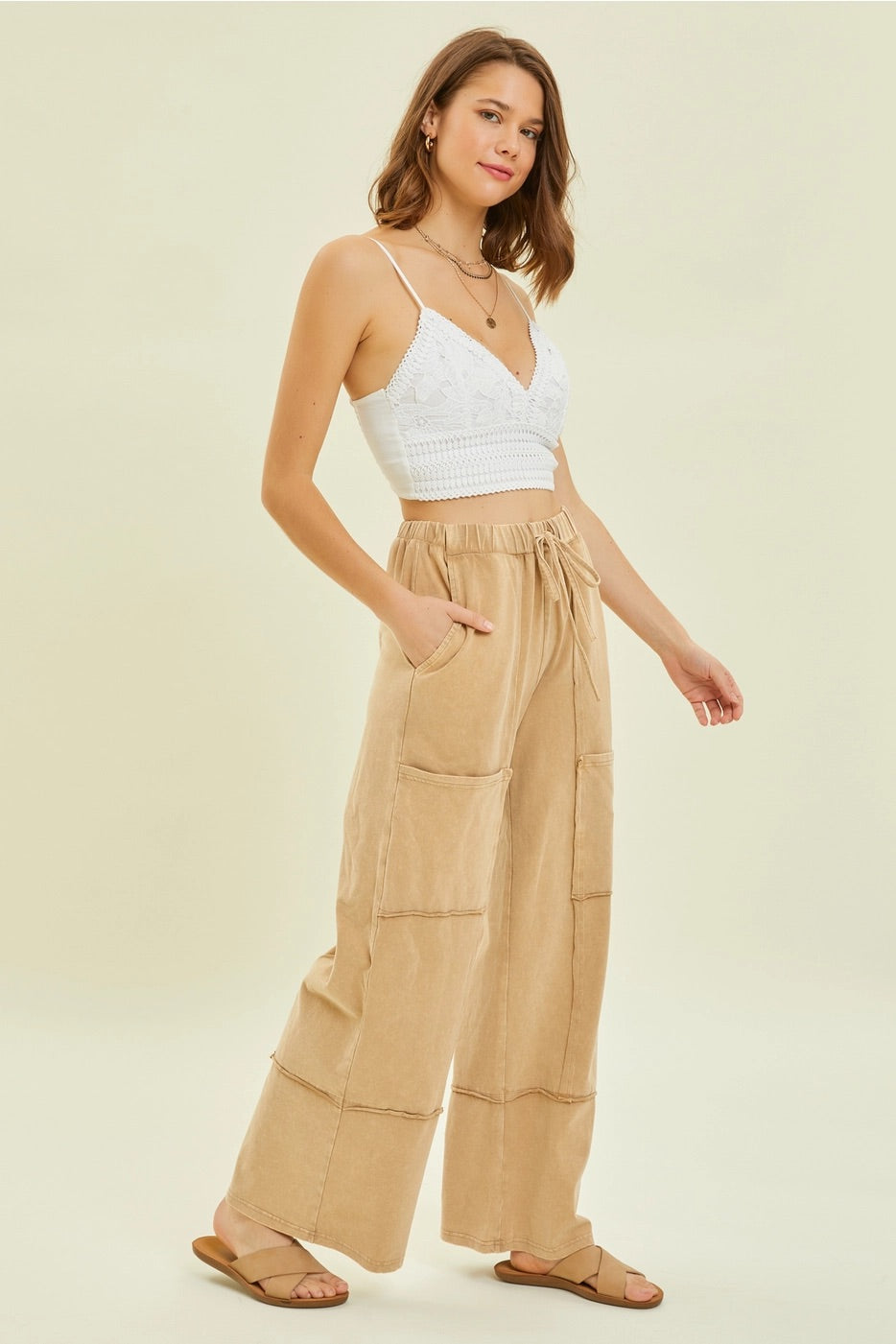 DUNE MineralWash Cargo Wide Leg Pant