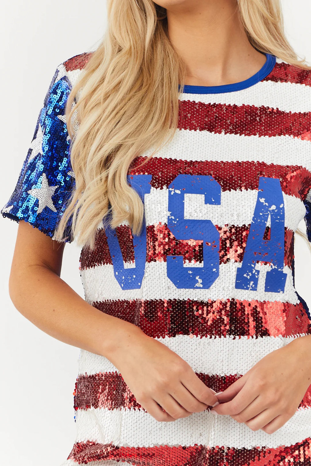 PATRIOT Sequin Flag Dress