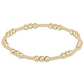 ENEWTON Classic JOY Pattern 6mm Bead Bracelet - Gold