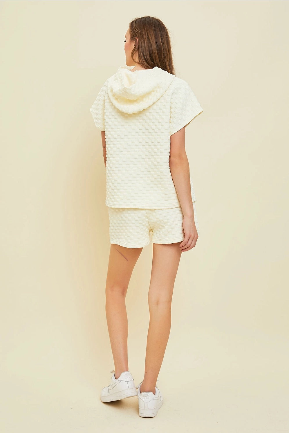 PYRAMID 2pc Checkered Scuba Pullover Set