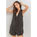 ILLUSION MineralWash Romper w/Hoodie