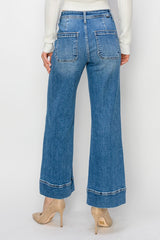 COCO HighRise Wide FashionHem Jean