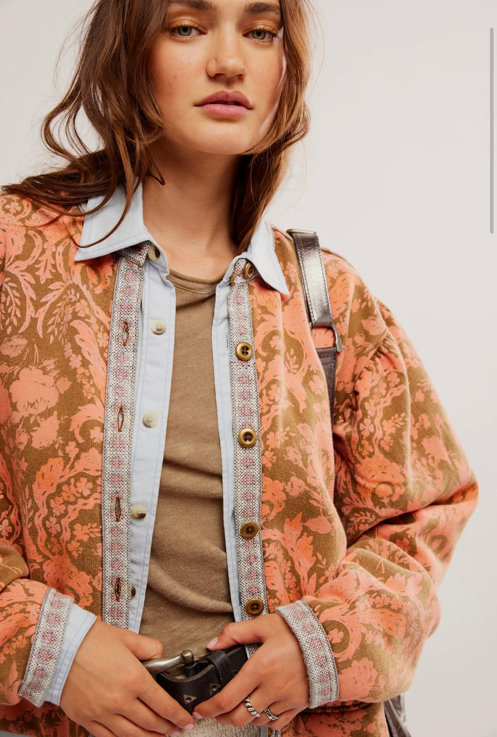 FREE PEOPLE Print DRIFTER Sweatshirt