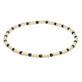 ENEWTON 2mm GOLD SINCERITY Pattern Gemstone Bead Bracelet