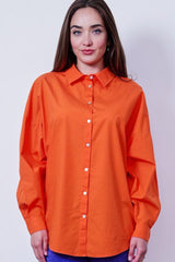 TAYLOR Oversized Poplin ButtonDown Top