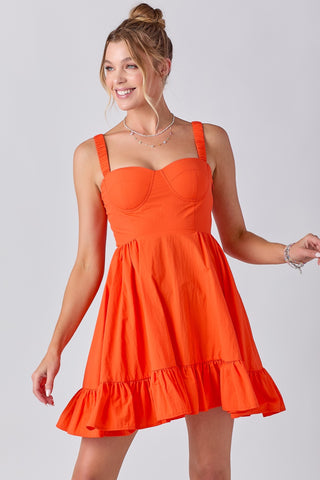 HAILEY Corset RuffleHem Dress