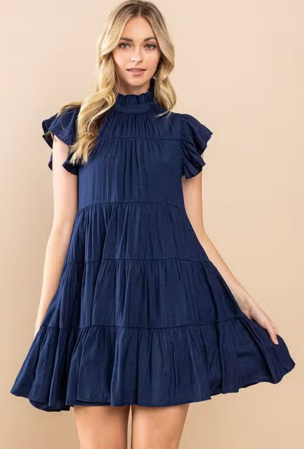 MOVE ALONG Tiered Ruffle Dress