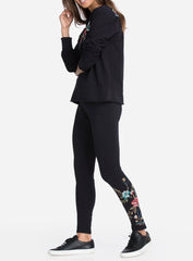 JOHNNY WAS Embroidered Floral GEN Legging