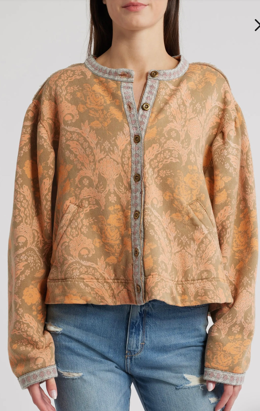 FREE PEOPLE Print DRIFTER Sweatshirt