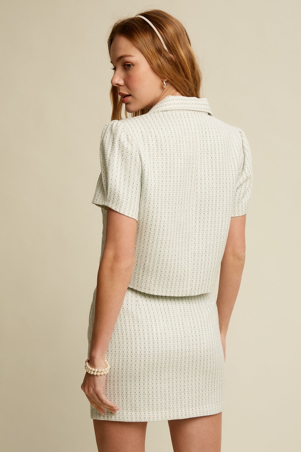 KEEPSAKE 2-Piece Tweed Jacket/Skirt Set