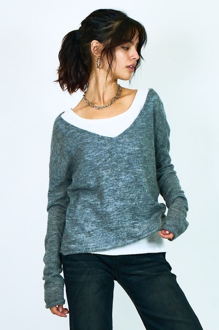 PACED TWOFER Layer Sweater Top