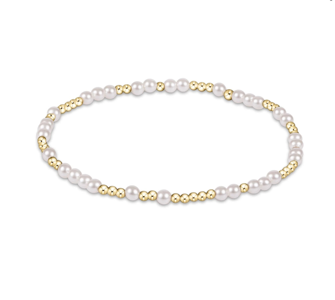 ENewton HOPE UNWRITTEN 3mm Pearl Bead Bracelet
