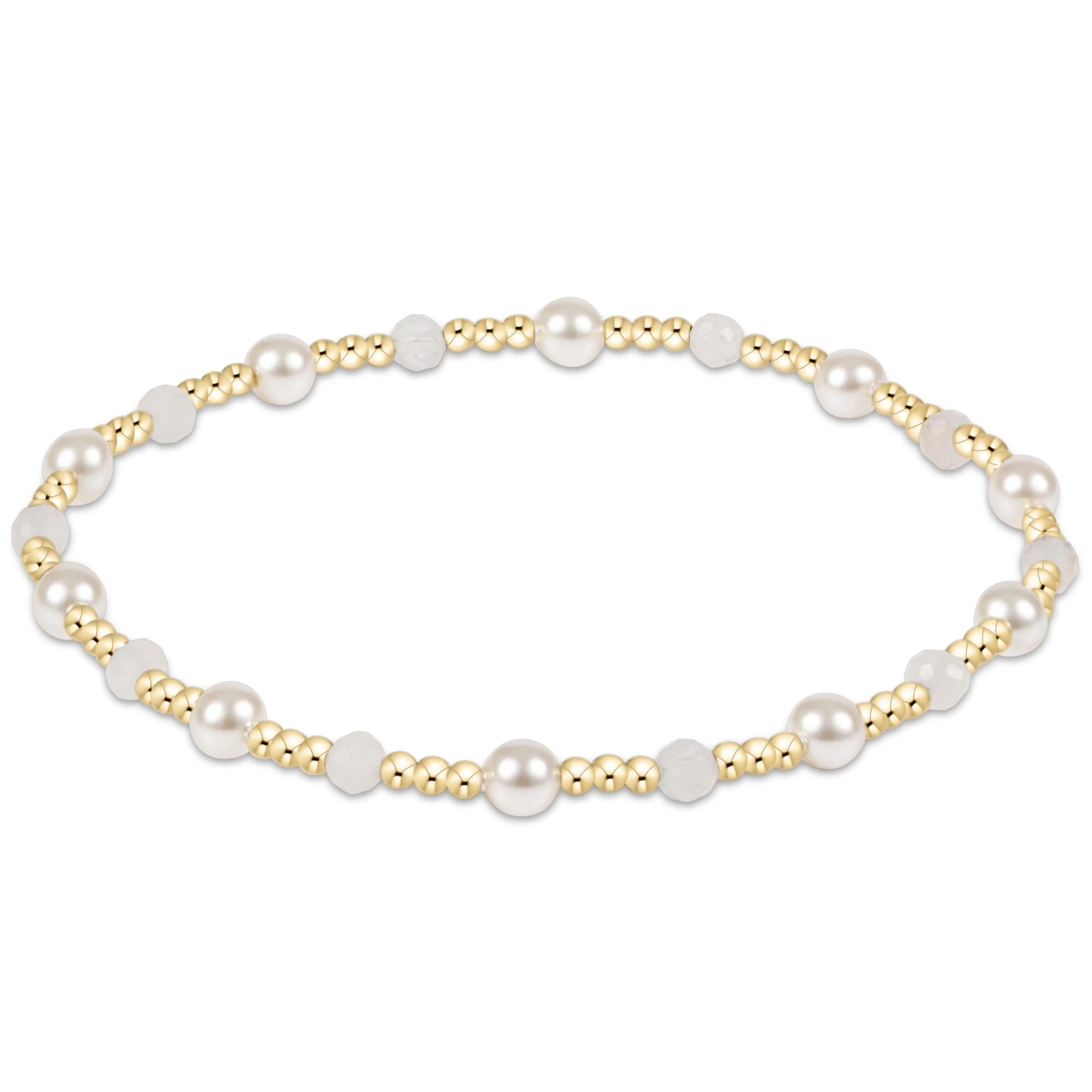 Enewton Pearl SINCERITY 4mm Bead Bracelet - MOONSTONE