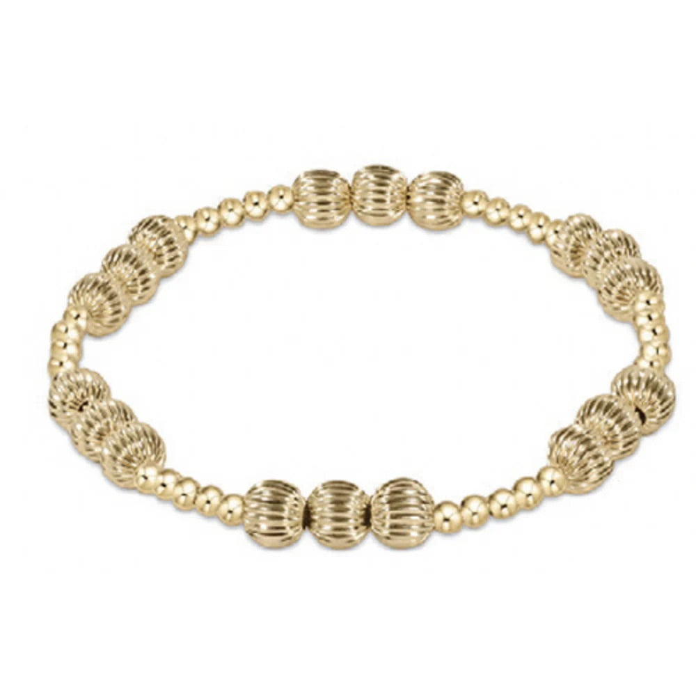 ENEWTON 6mm DIGNITY JOY Pattern Bead Bracelet- Gold