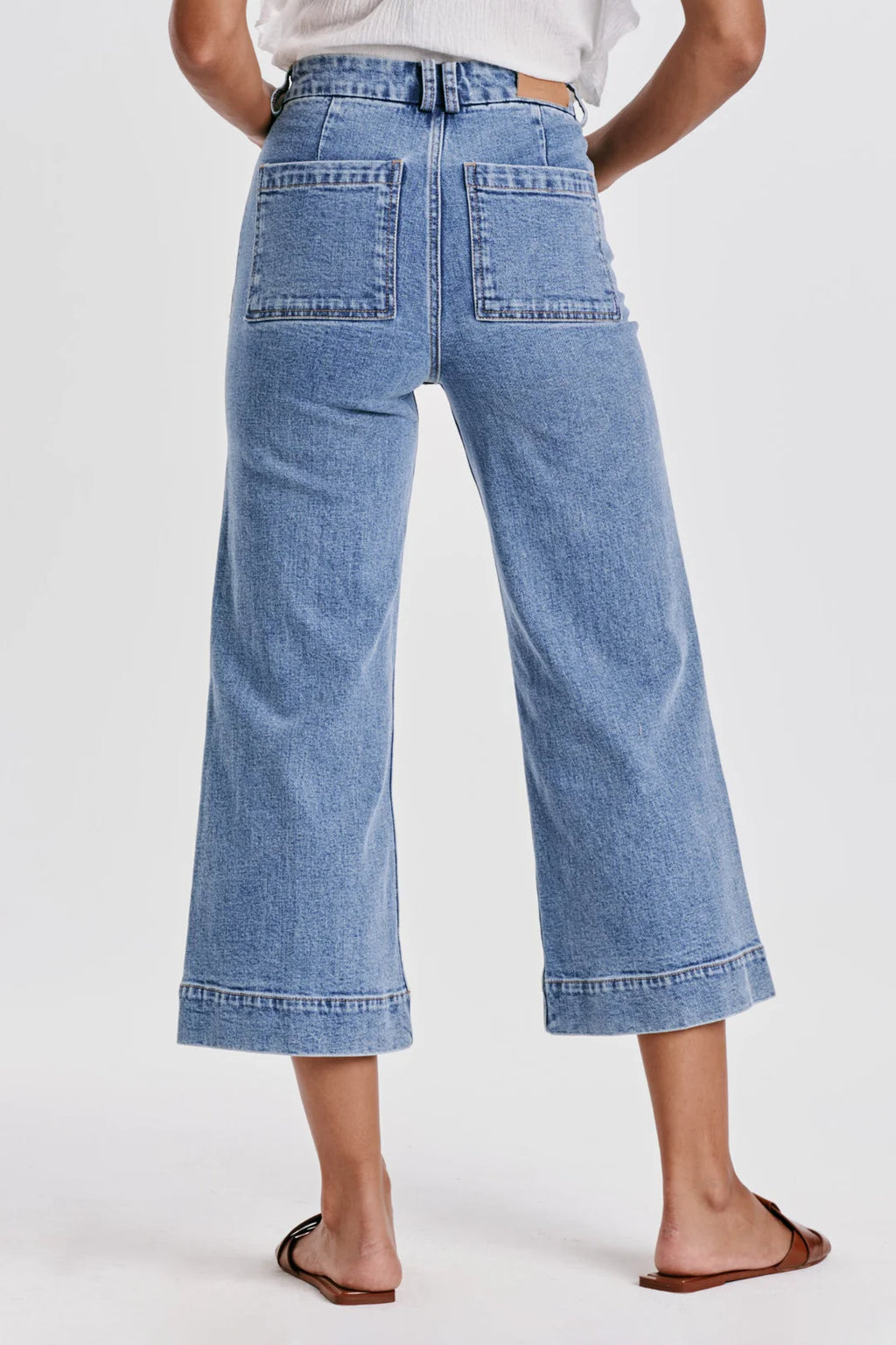 DEAR JOHN AUDREY SUPER HIGH RISE CROPPED WIDE LEG JEANS SHERIDAN