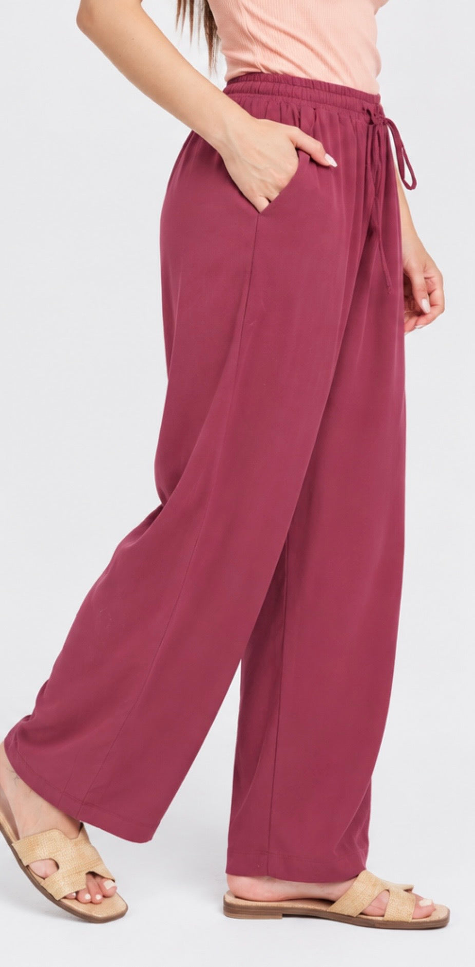 Another Love Zahara Relaxed Leg Pant - Merlot